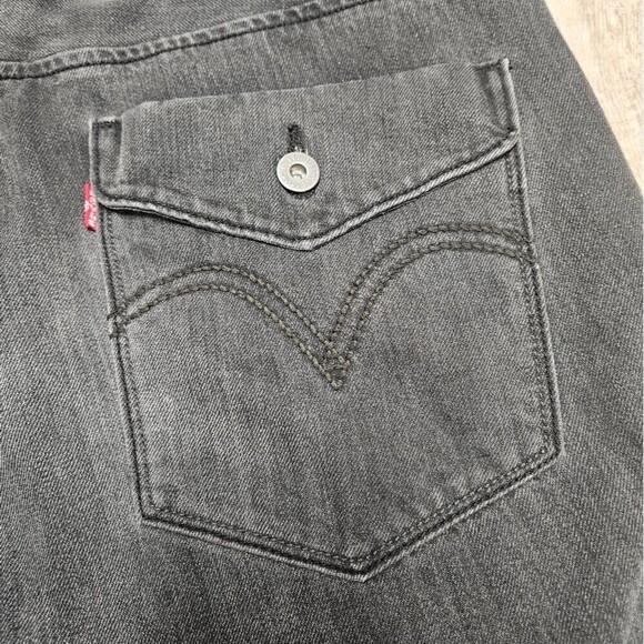Levi’s Vintage Y2K 514 Slim Straight Button Pocket Grey Washed Denim Men’s 34 - Picture 12 of 12